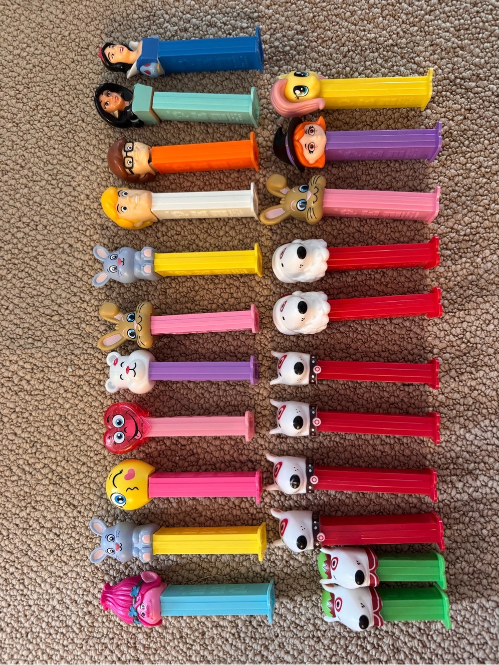 PEZ Candy Dispenser Assorted lot of 22